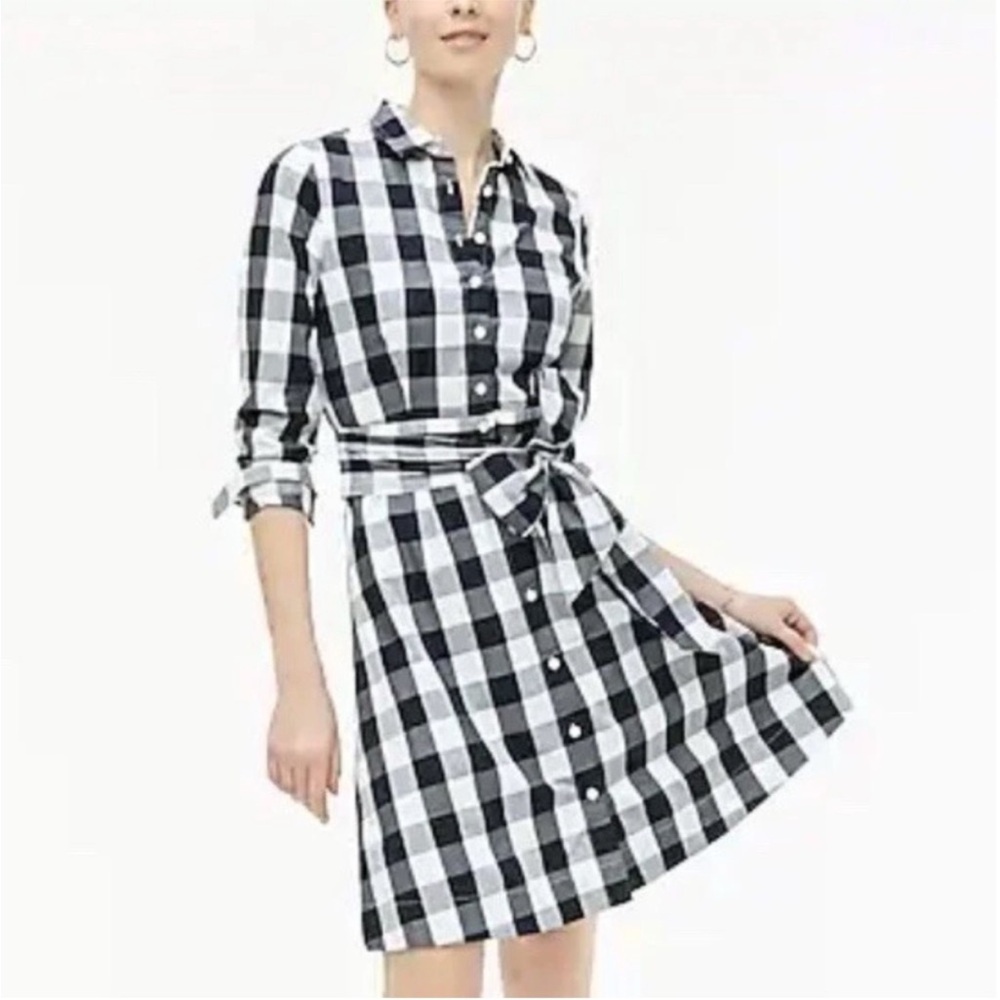 J. Crew Buffalo check shirt dress - Picture 4 of 13